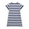 Navy & White Striped Bear Dress