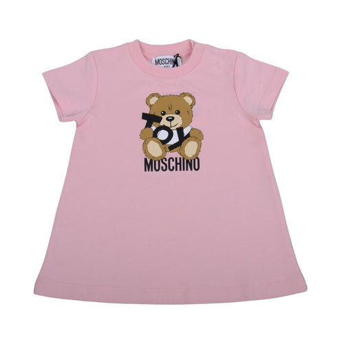 Babies Pink Teddy Sweat Dress