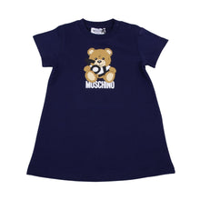 Load image into Gallery viewer, Babies Navy Teddy Sweat Dress