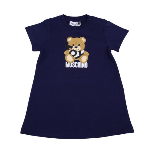 Babies Navy Teddy Sweat Dress