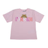 Pink Teddy & Multicolour Logo T-Shirt