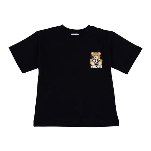 Black Teddy Print T-Shirt