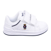 Load image into Gallery viewer, White Polo Bear Velcro Trainers