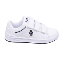 Load image into Gallery viewer, White Polo Bear Velcro Trainers
