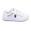White Polo Bear Velcro Trainers