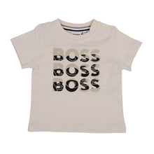 Load image into Gallery viewer, Babies Beige Triple Logo T-Shirt