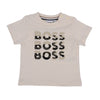 Babies Beige Triple Logo T-Shirt