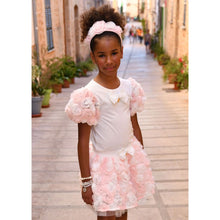 Load image into Gallery viewer, Pink &amp; Ivory &#39;Roses&#39; Skirt Set