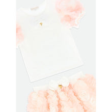 Load image into Gallery viewer, Pink &amp; Ivory &#39;Roses&#39; Skirt Set