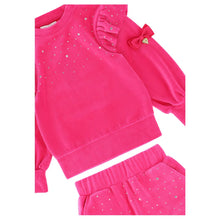 Load image into Gallery viewer, Bright Pink Velour &#39;Bijou&#39; Shorts Set