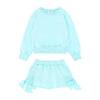 Aqua 'Paulette' Sweat Shorts Set