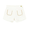 Ivory Tweed 3 Piece Shorts & Jacket Set