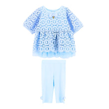 Load image into Gallery viewer, Pale Blue &#39;El.Paso&#39; Capri Legging Set