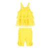 Yellow 'Hebe' Capri Legging Set