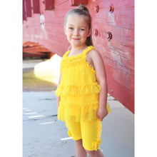 Load image into Gallery viewer, Yellow &#39;Hebe&#39; Capri Legging Set