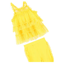 Load image into Gallery viewer, Yellow &#39;Hebe&#39; Capri Legging Set