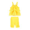 Yellow 'Hebe' Capri Legging Set