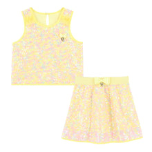 Load image into Gallery viewer, Yellow Sequin &#39;Sinead&#39; Skirt Set