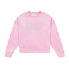 Pink Velour Sweat Top & Shorts Set