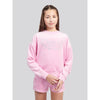 Pink Velour Sweat Top & Shorts Set