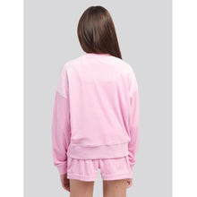 Load image into Gallery viewer, Pink Velour Sweat Top &amp; Shorts Set