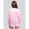 Pink Velour Sweat Top & Shorts Set