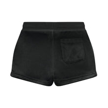 Load image into Gallery viewer, Black Velour Sweat Top &amp; Shorts Set