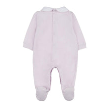 Load image into Gallery viewer, Pink Embroidered Bee Babygrow