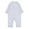 Pale Blue Teddy Print All In One