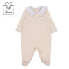 Beige Teddy Collar Babygrow