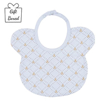 Load image into Gallery viewer, Pale Blue Teddy Print Bib