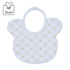Pale Blue Teddy Print Bib