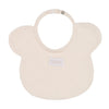 Beige Teddy Print Bib