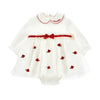 PRE ORDER - Babies White & Red Rosebud Dress