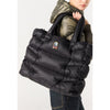 Black Padded Shopper Bag