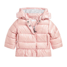 Load image into Gallery viewer, PRE ORDER - Baby Girls Metallic Pink Peplum Coat