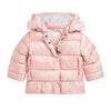PRE ORDER - Baby Girls Metallic Pink Peplum Coat