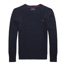 Load image into Gallery viewer, Navy Cable Knit Jumper