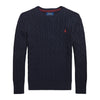 Navy Cable Knit Jumper