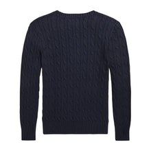 Load image into Gallery viewer, Navy Cable Knit Jumper