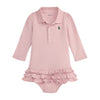 PRE ORDER - Babies Pink Ruffle Dress & Knickers