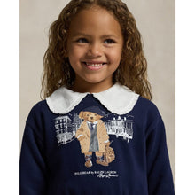 Load image into Gallery viewer, PRE ORDER - Navy Polo Bear Sweatshirt Dress