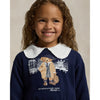 PRE ORDER - Navy Polo Bear Sweatshirt Dress