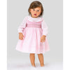 Pink Scalloped Collar Smocked Dress