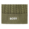 PRE ORDER - Babies Khaki Cable Knit Pom Pom Hat