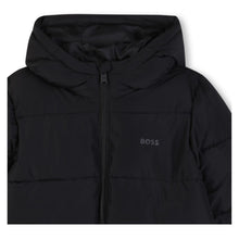 Load image into Gallery viewer, PRE ORDER - Black Hooded Puffer Coat