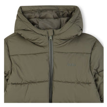 Load image into Gallery viewer, PRE ORDER - Khaki Hooded Puffer Coat