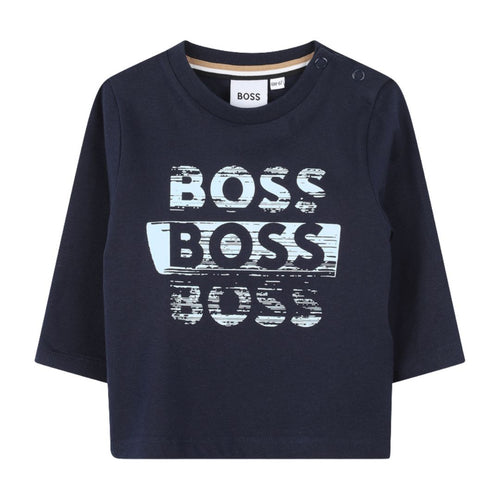 PRE ORDER - Babies Navy Triple Logo Top