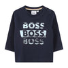 PRE ORDER - Babies Navy Triple Logo Top