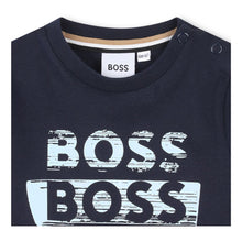 Load image into Gallery viewer, PRE ORDER - Babies Navy Triple Logo Top